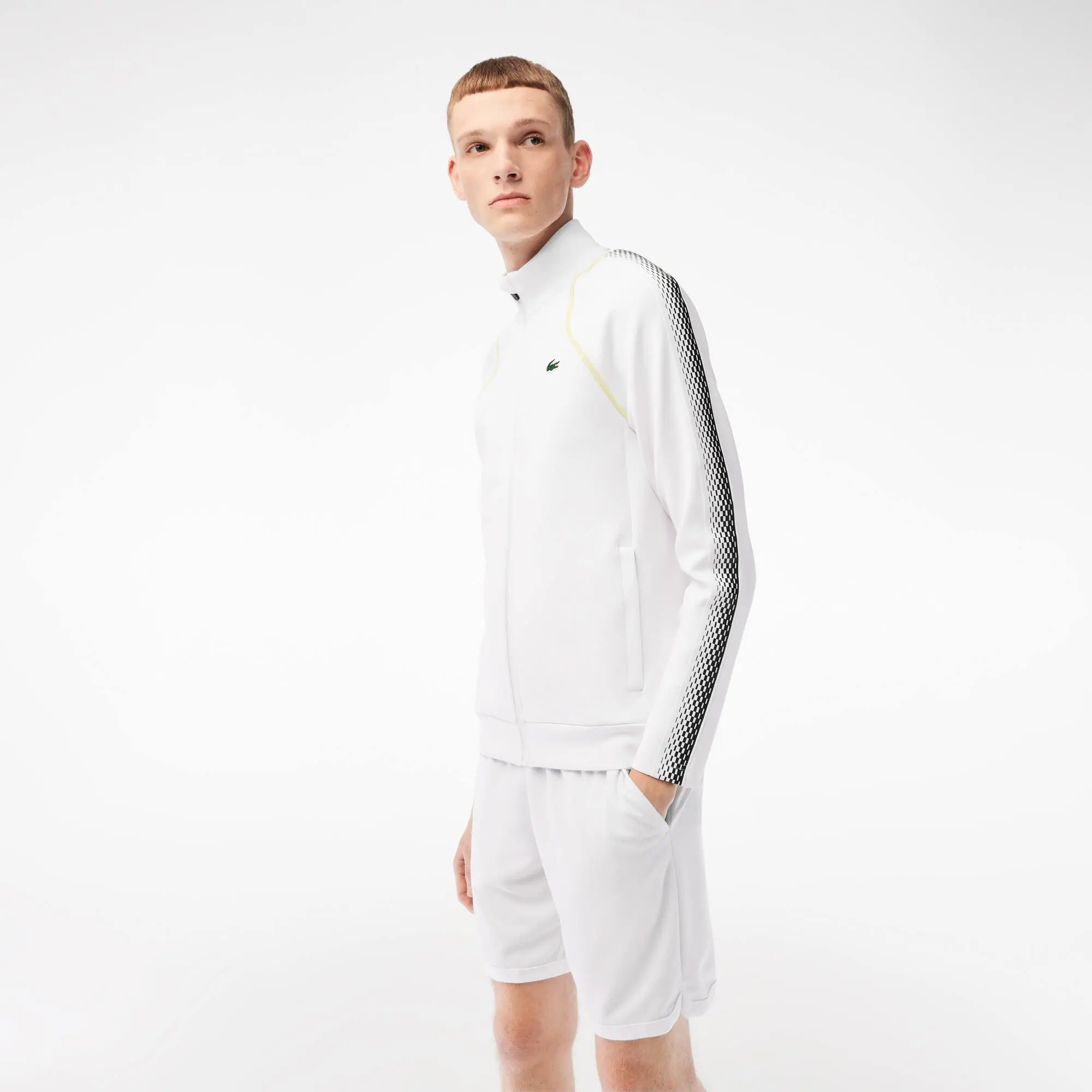 Lacoste Men’s Lacoste Tennis x Daniil Medvedev Zip-Up Sweatshirt. 1