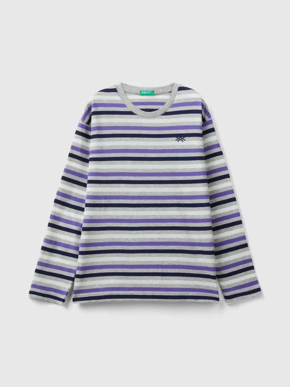 Benetton striped t-shirt in 100% cotton. 1