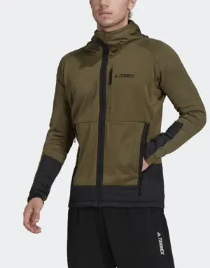 Terrex Tech Flooce Hooded Hiking Fleece Jacket