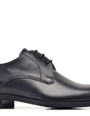 Siyah Klasik Bağcıklı Neolit Erkek Ayakkabı -12419-