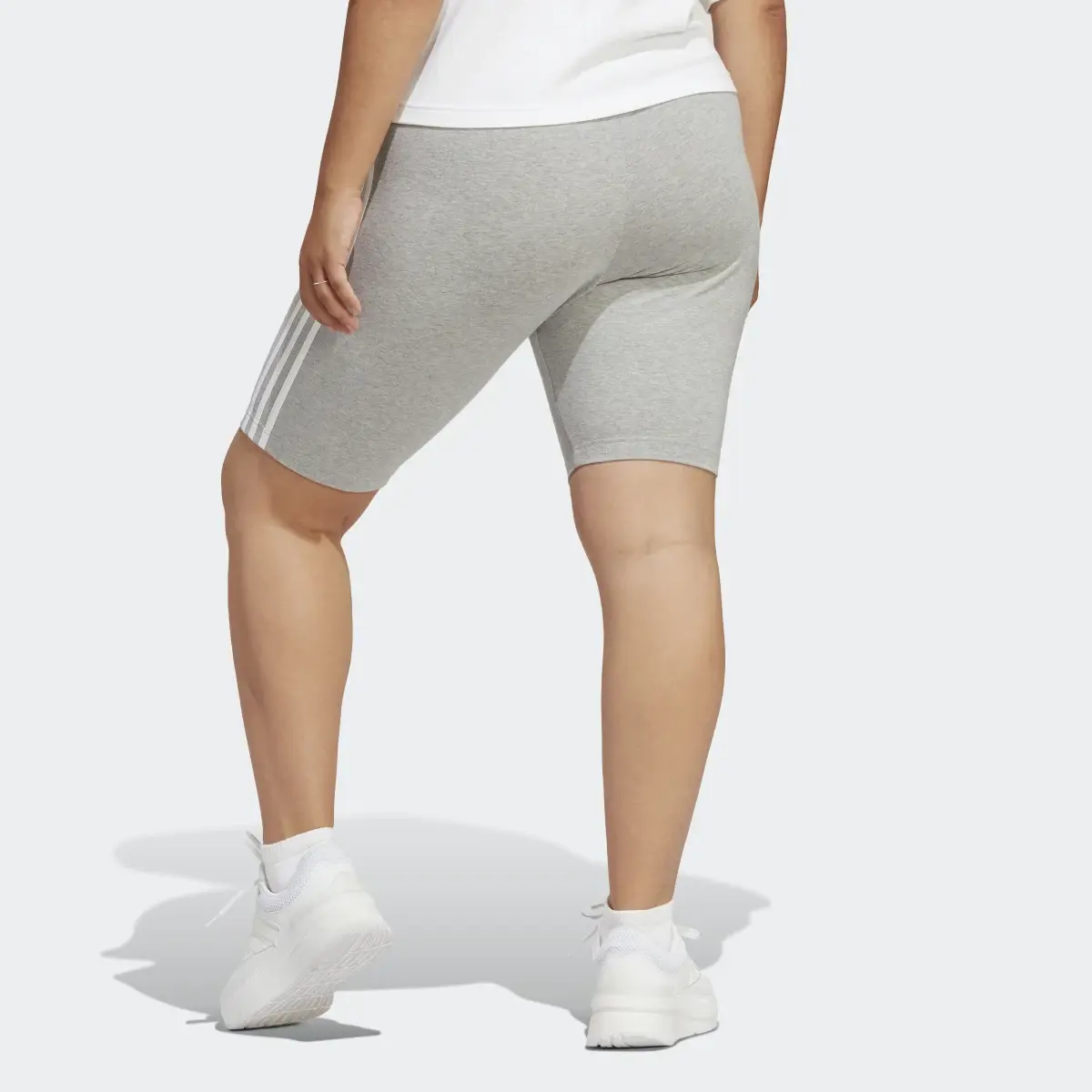 Adidas Essentials 3-Stripes Bike Shorts (Plus Size). 2