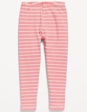 Printed Jersey-Knit Full-Length Leggings for Toddler Girls