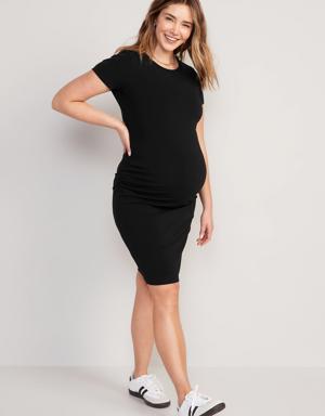 Maternity Jersey-Knit Bodycon Dress black