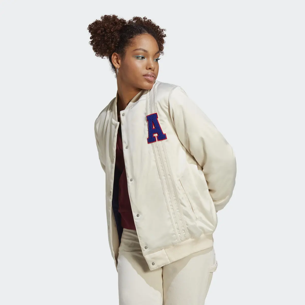 Adidas Satin Collegiate Jacket. 2