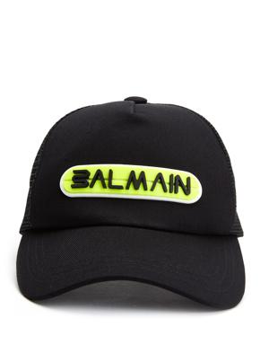 Siyah Logo Detaylı Erkek Şapka
