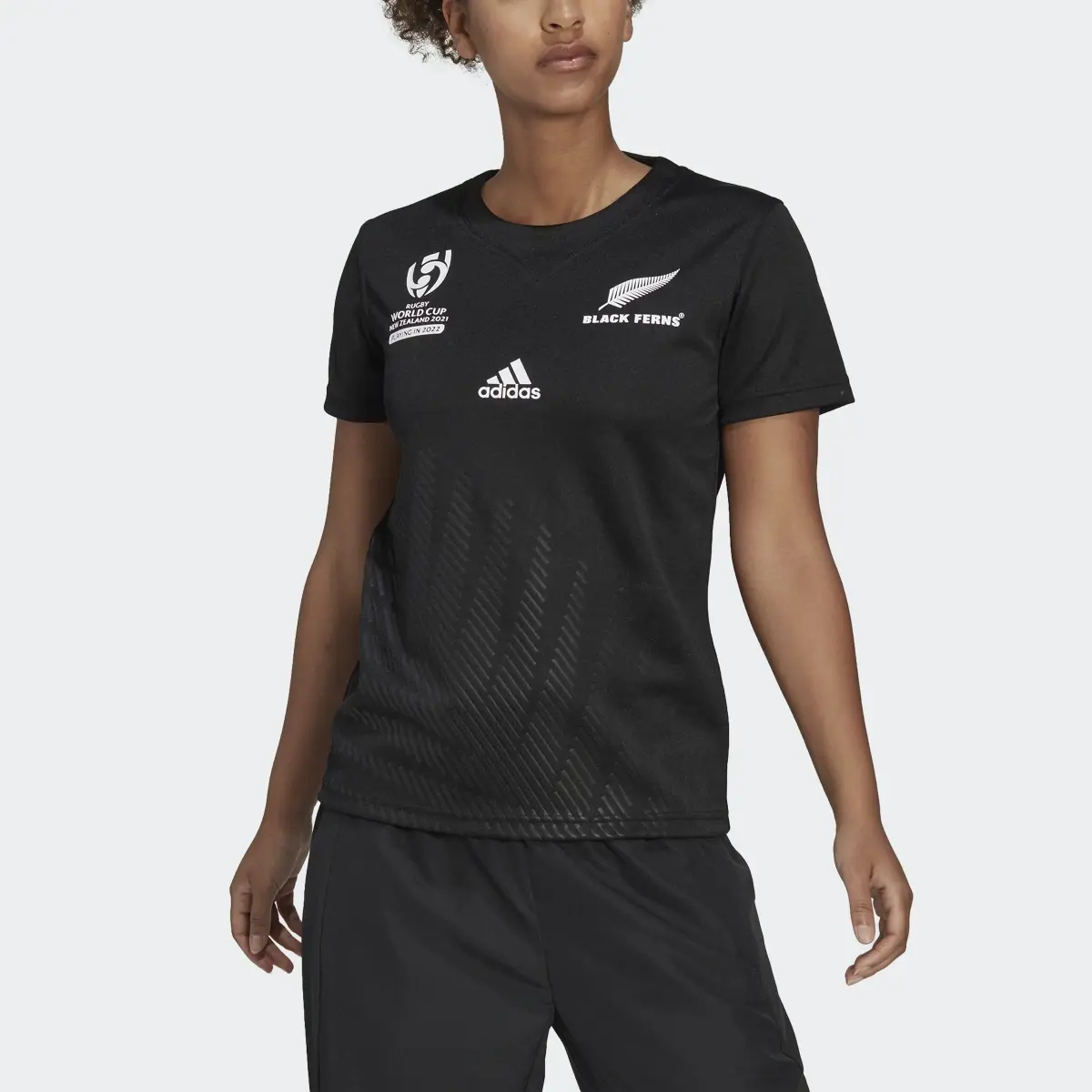 Adidas Black Ferns Rugby World Cup Home Jersey. 1