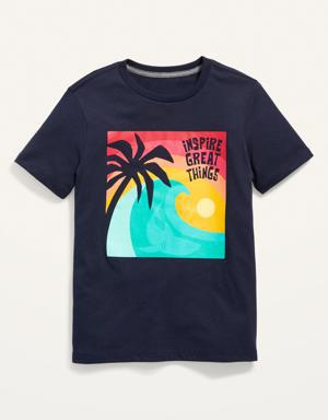 Old Navy Short-Sleeve Graphic T-Shirt for Boys blue