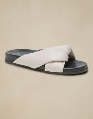 Carrick Leather Sandal beige