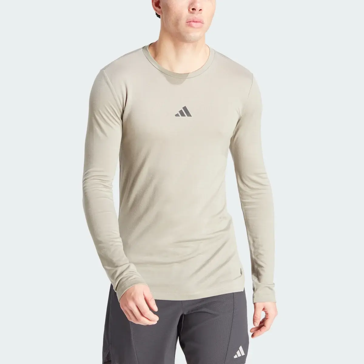 Adidas Workout Long Sleeve Tee. 1