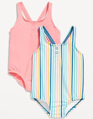 Old Navy 2-Pack One-Piece Swimsuit for Toddler & Baby multi