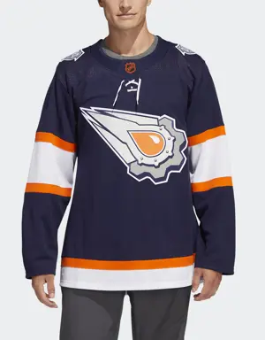 Oilers Authentic Reverse Retro Wordmark Jersey