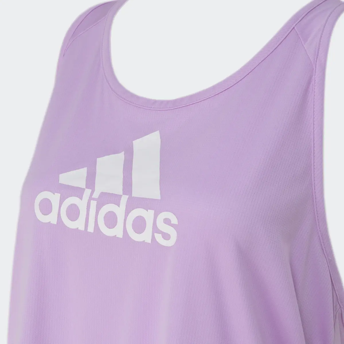 Adidas Playera sin Mangas AEROREADY Designed 2 Move Logo Sport. 3