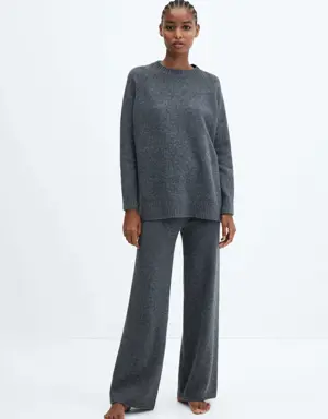 Mango Straight knitted trousers