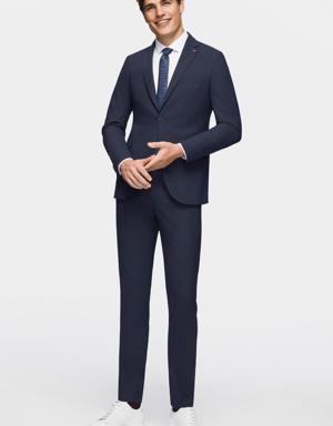 Tween Slim Fit Lacivert Düz Takim Elbise