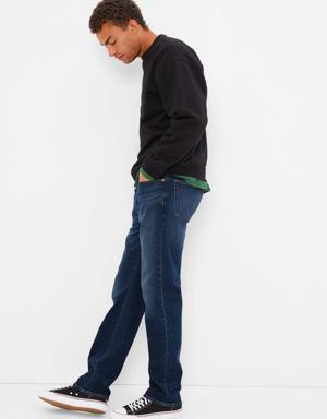 Soft Flex Straight Jeans with Washwell blue