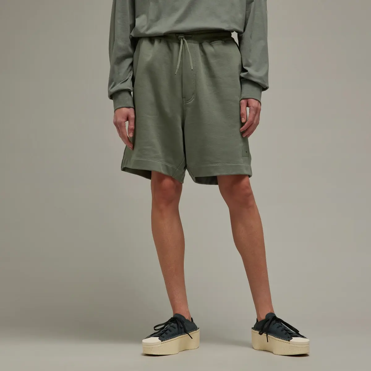 Adidas Y-3 Organic Cotton Terry Shorts. 1