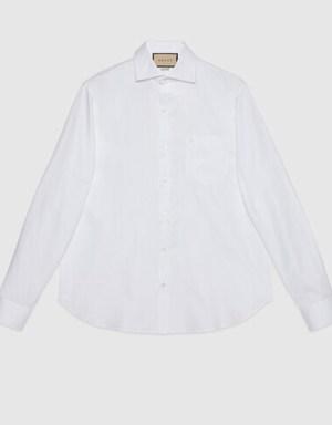 Cotton boxy shirt with Double G