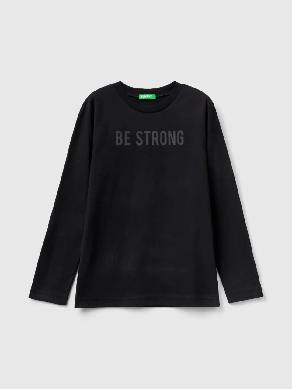 Benetton long sleeve t-shirt in warm cotton. 1