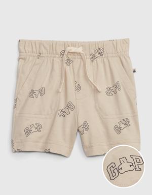 Baby 100% Organic Cotton Mix and Match Pull-On Shorts beige