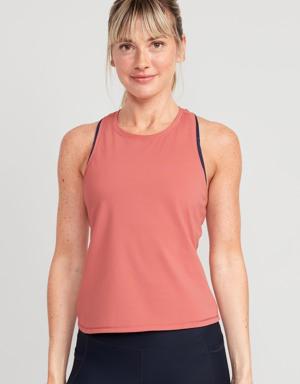 Old Navy PowerSoft Racerback Tank Top for Women pink