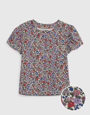 Gap Toddler 100% Organic Cotton Mix and Match Puff Sleeve T-Shirt multi
