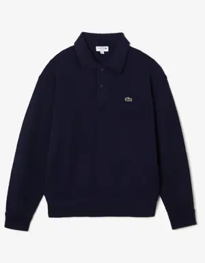 Men's Lacoste Relaxed fit Polo Shirt Collar Wool Sweater