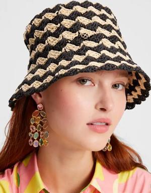 Seaside Stripe Crochet Bucket Hat