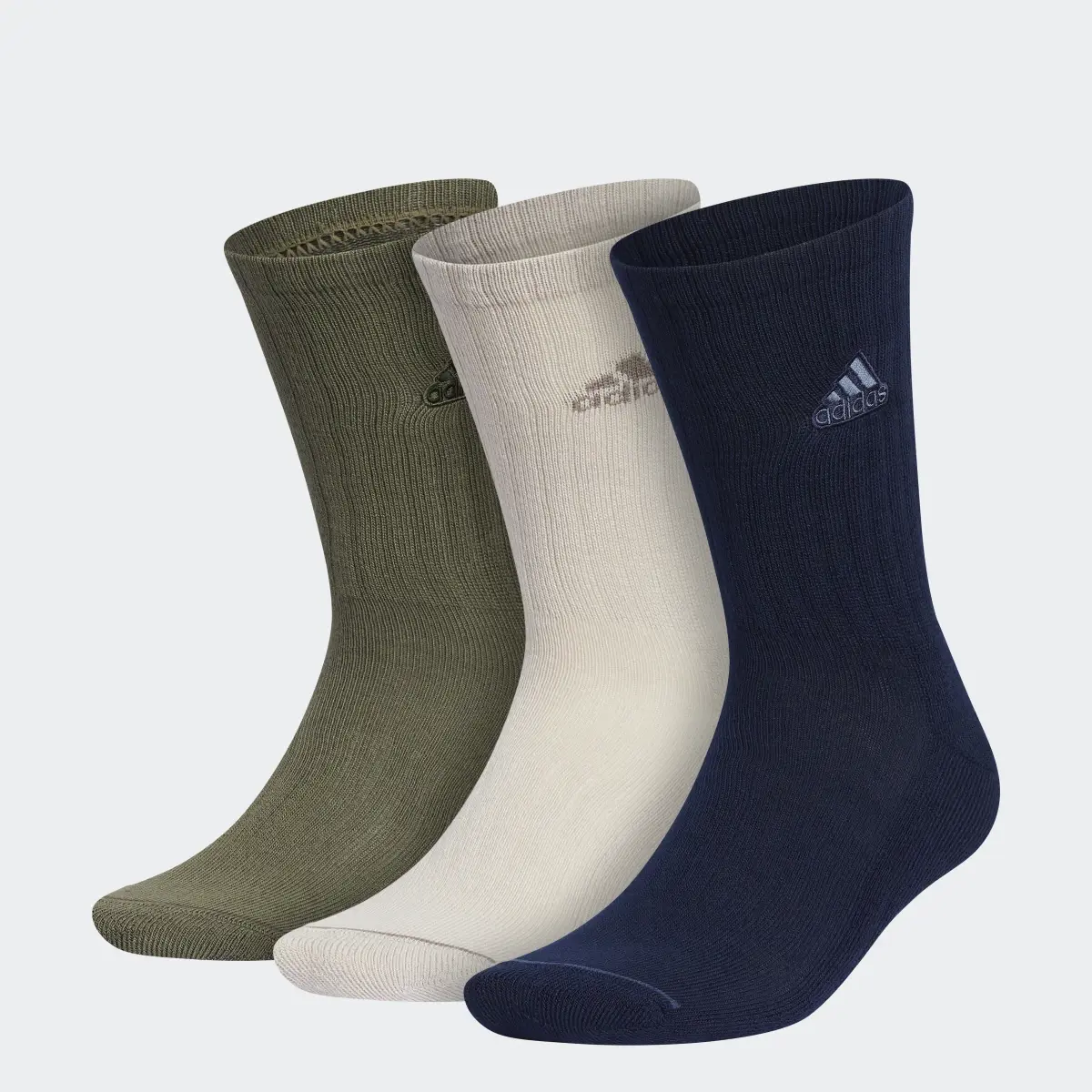 Adidas Classic Cushioned Crew Socks 3 Pairs. 1