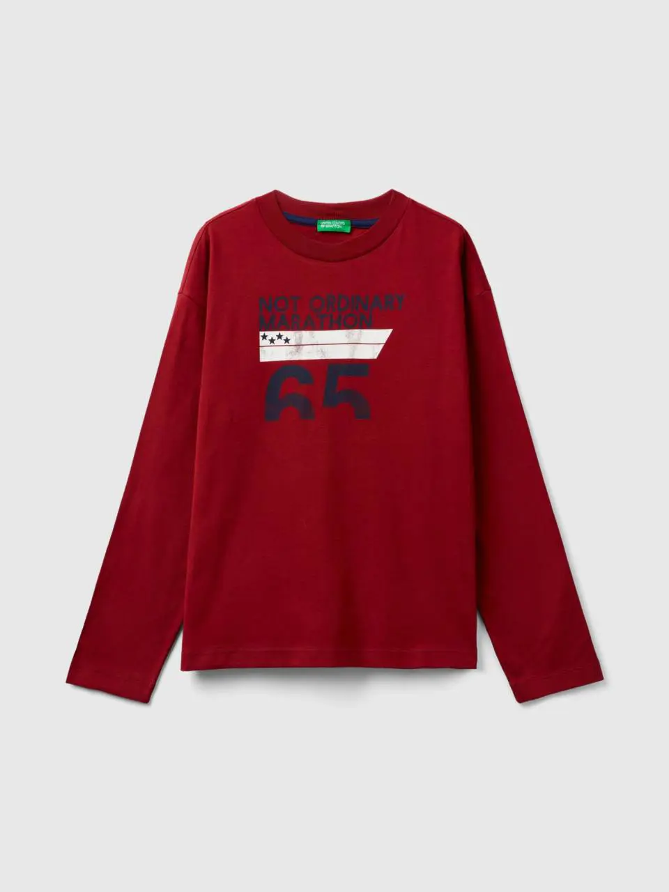 Benetton t-shirt with print in warm cotton. 1