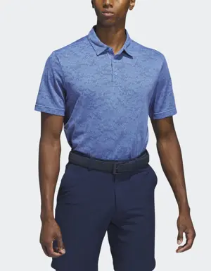 Adidas Textured Jacquard Golf Polo Shirt