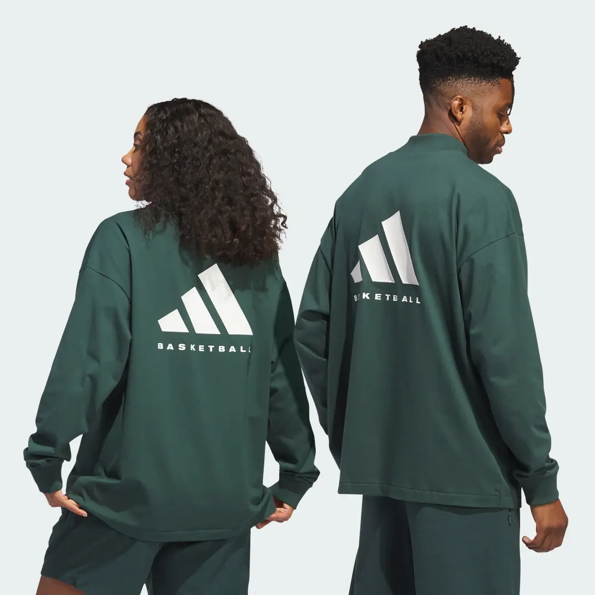 Adidas Basketball Long Sleeve Tee. 2