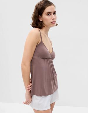 Maternity Modal Sleep Cami brown