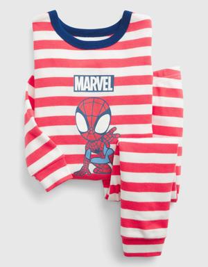 babyGap &#124 Marvel 100% Organic Cotton Spider-Man PJ Set white