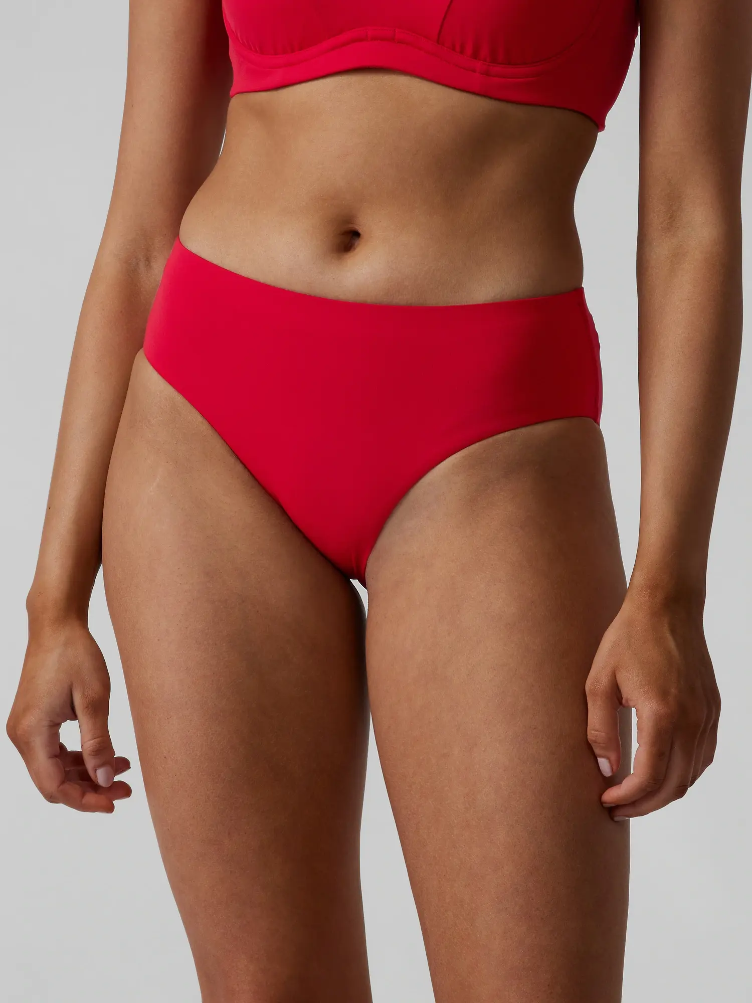 Athleta Clean Full Swim Bottom red. 1