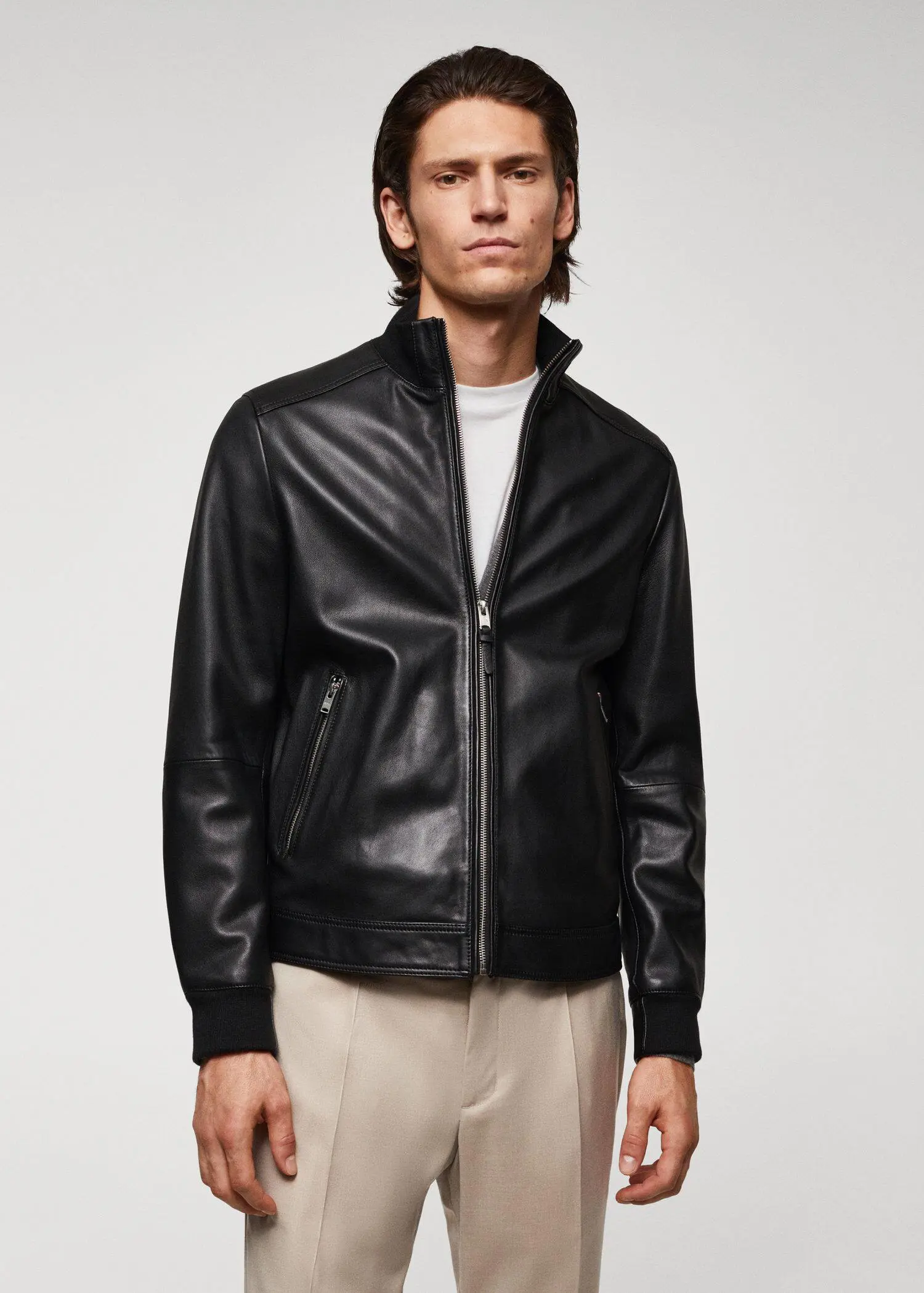 Mango 100% nappa leather jacket. 1