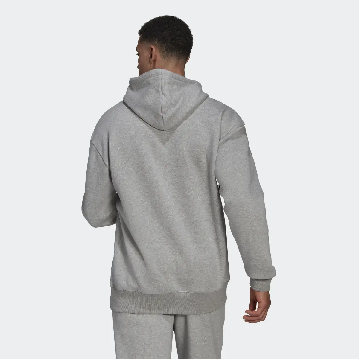 Adidas Essentials FeelVivid Cotton Fleece Drop Shoulder Hoodie. 3