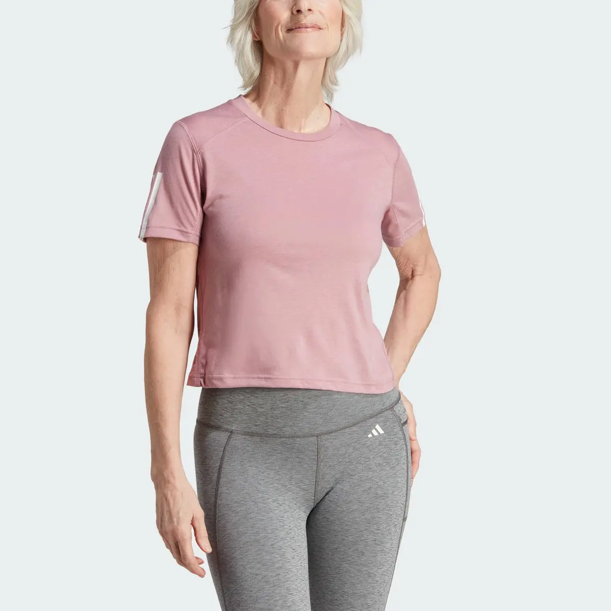 Adidas Crop top de training en coton à 3 bandes Train Essentials. 1