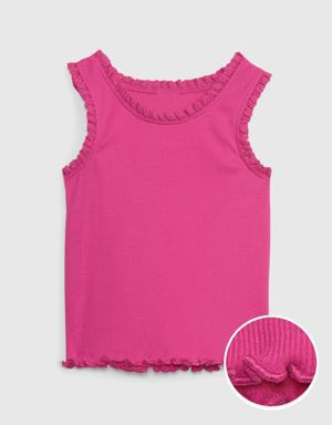 Gap Toddler Rib Lace Tank Top pink