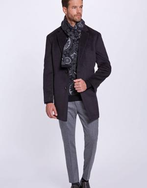 Hemington Desenli Merino Yün Siyah Atkı. 3 Hemington Desenli Merino Yün Siyah Atkı. 3