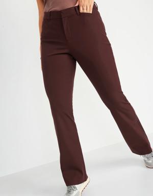 Old Navy High-Waisted Pixie Flare Pants red
