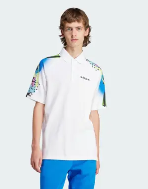 Retro Graphic Polo Shirt