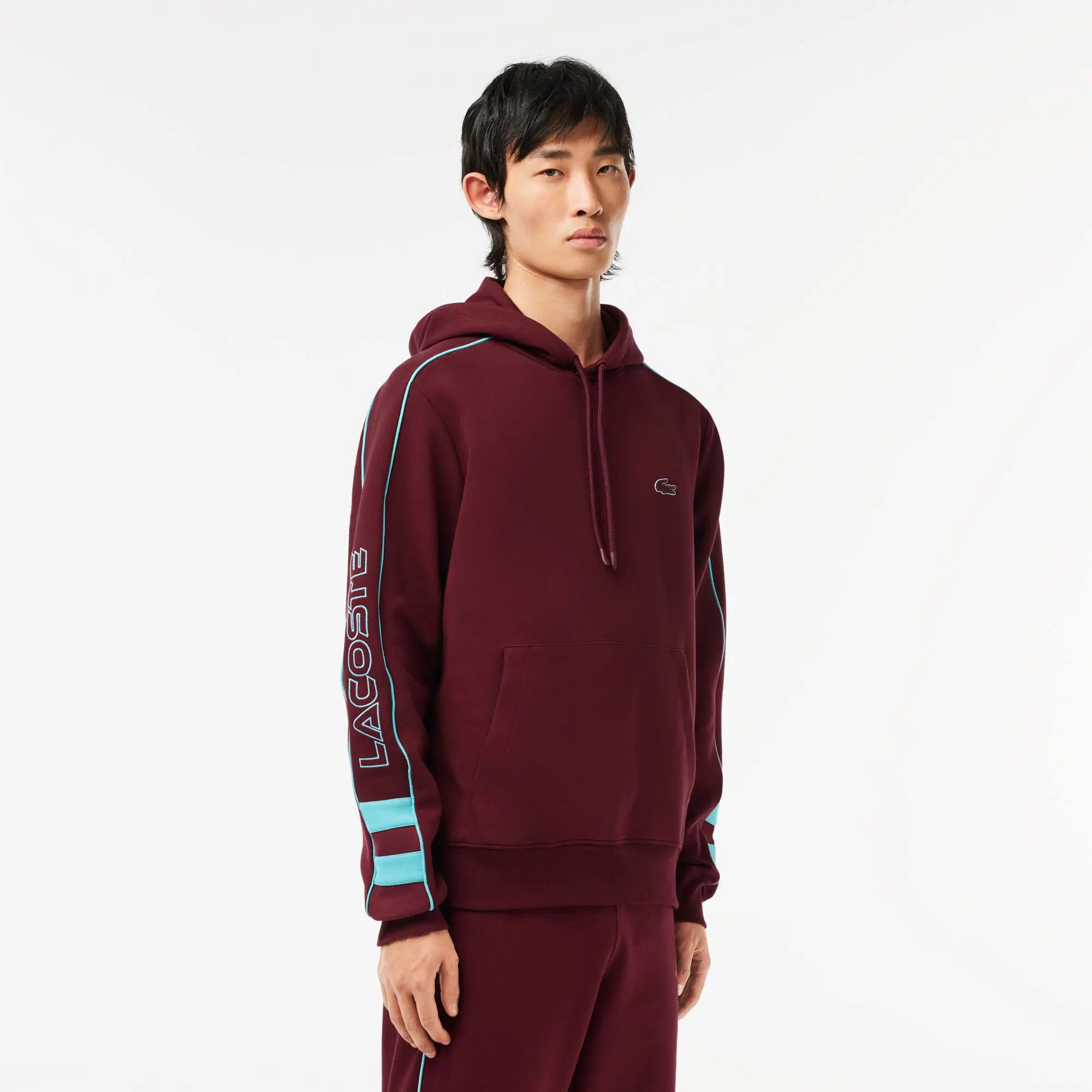 Lacoste Contrast Detail Jogger Hoodie. 1