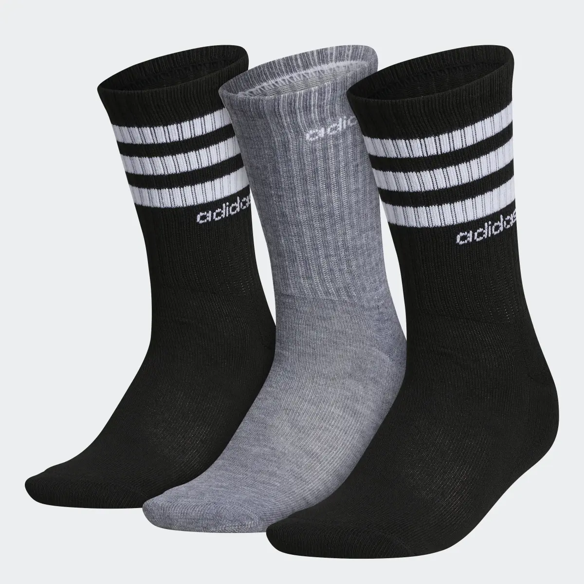 Adidas 3-Stripes Crew Socks 3 Pairs. 1