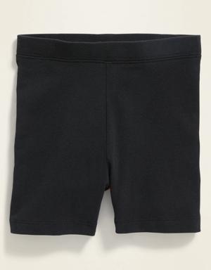 Biker Shorts for Toddler Girls black