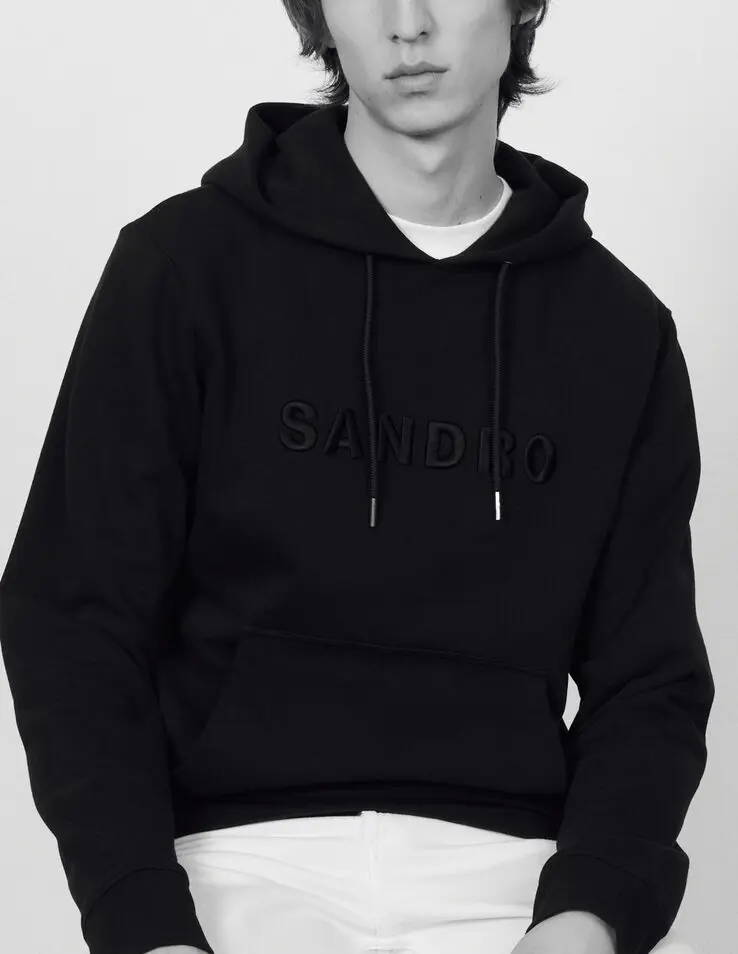 Sandro Embroidered hoodie. 1