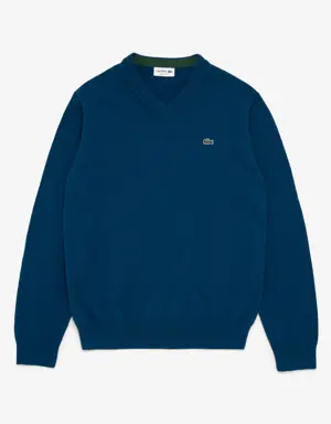 Lacoste Unisex V-Neck Cotton Sweater