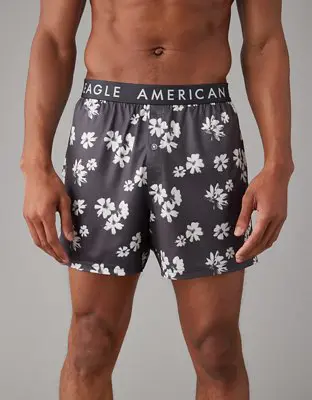 American Eagle O Floral Ultra Soft Pocket Boxer Short. 1