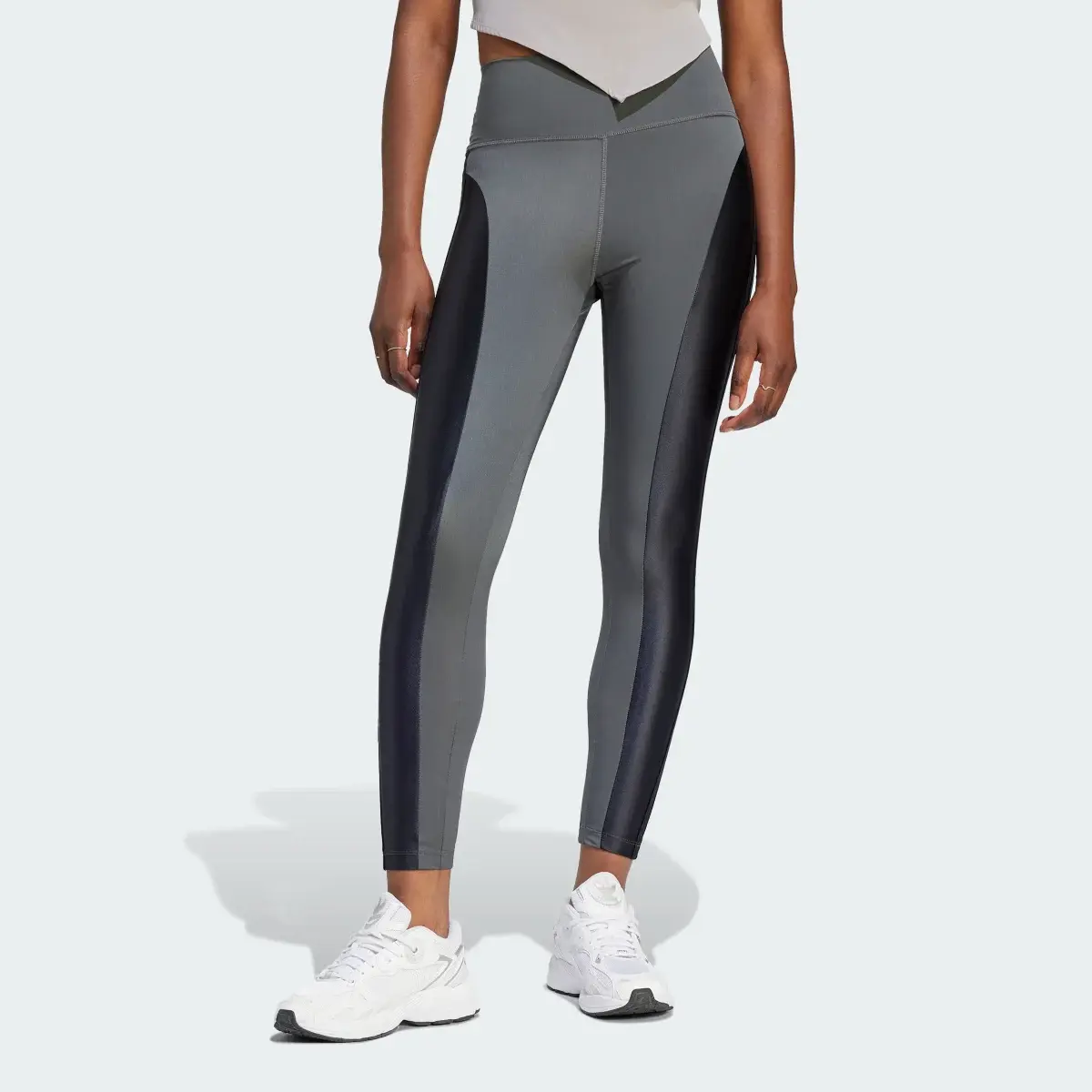 Adidas High Waist Panel Leggings. 1