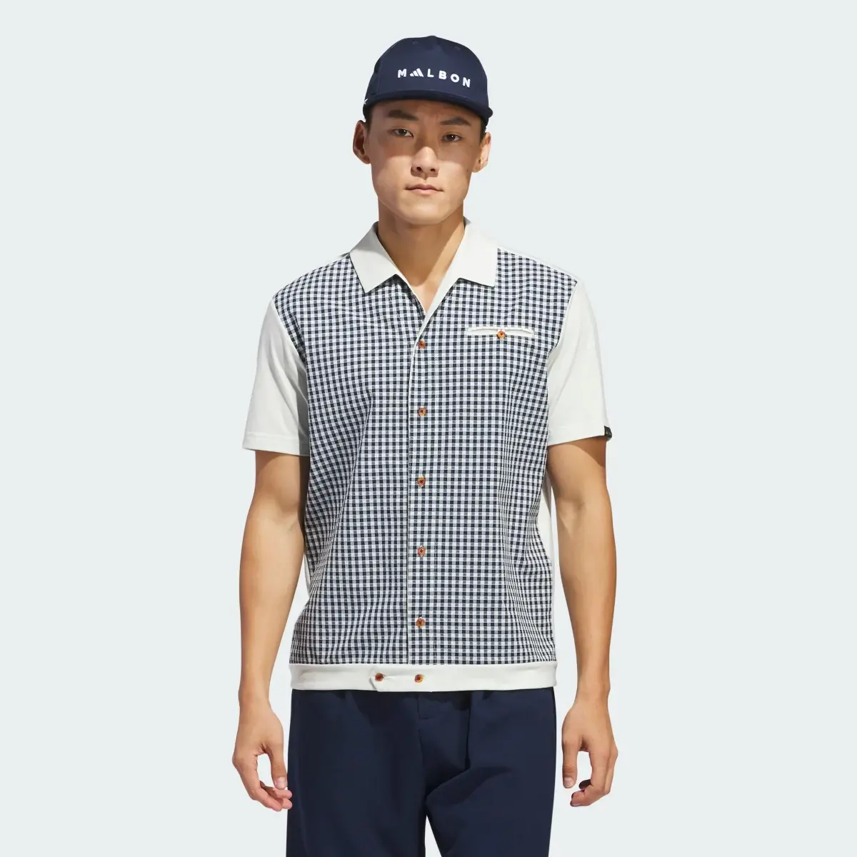 Adidas x Malbon Button Polo Shirt. 2