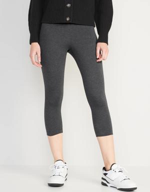 Old Navy High-Waisted Crop Leggings gray